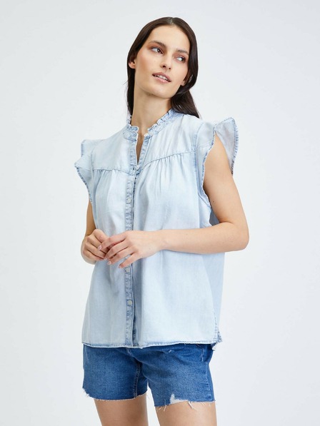 GAP Bluza top s volanima GAP