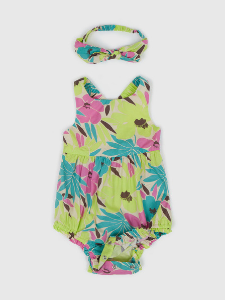 GAP Baby cvjetni body s trakom za glavu GAP