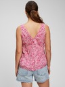 GAP Pamučni cvetni crop top GAP