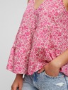GAP Pamučni cvetni crop top GAP