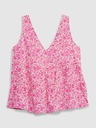 GAP Pamučni cvetni crop top GAP