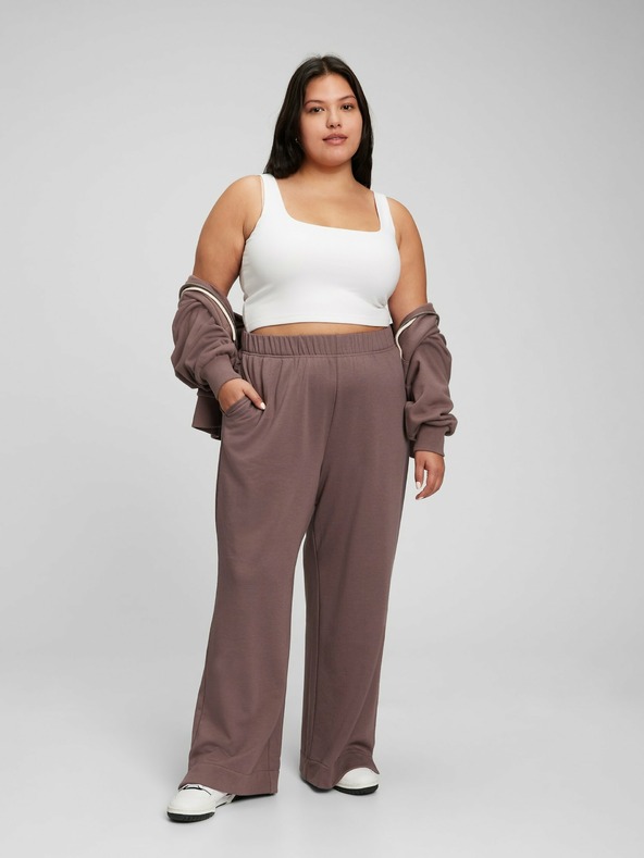 GAP Široke ravne sportske hlače High Rise GAP