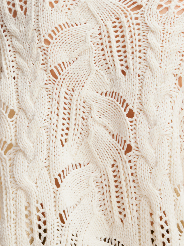 Desigual Desigual Milano krem ​​ženski džemper sa dodatkom vune