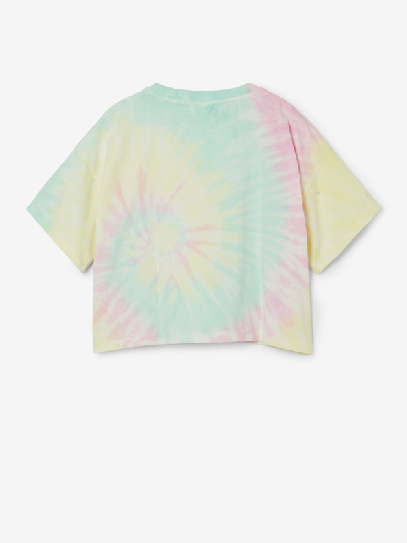 Desigual Desigual Daira žuto-zelena batik majica za djevojčice