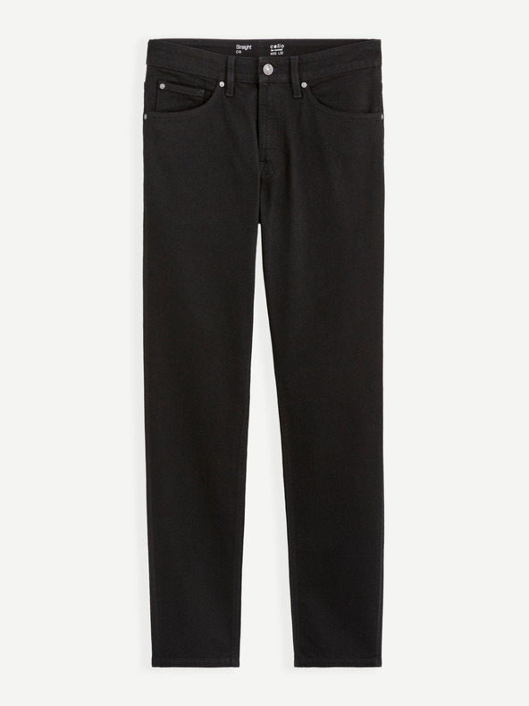 Celio Crne muške traperice ravnog kroja Celio