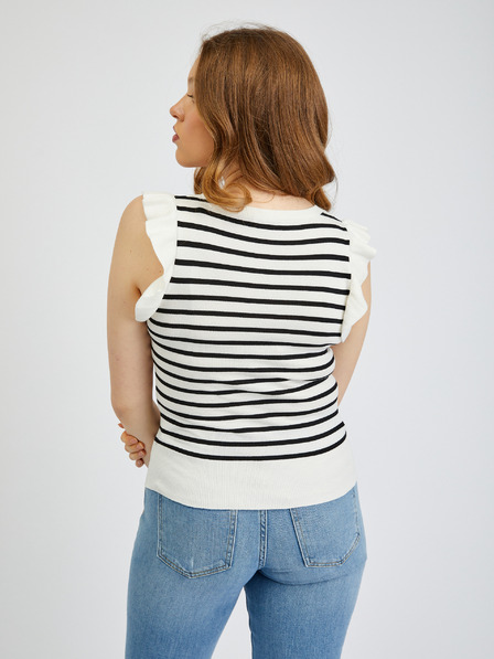 Orsay Crno-bijela ženska prugasta majica ORSAY