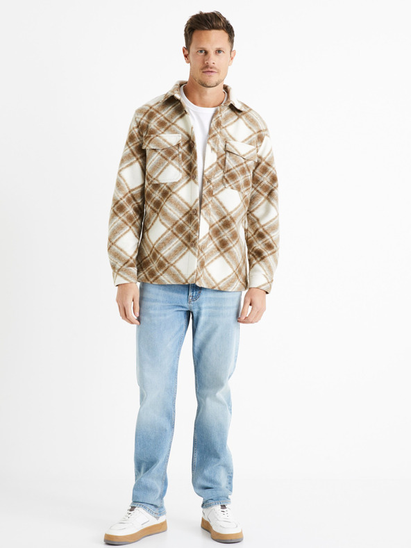 Celio Svijetloplave muške traperice ravnog kroja Celio C15 Dostra15