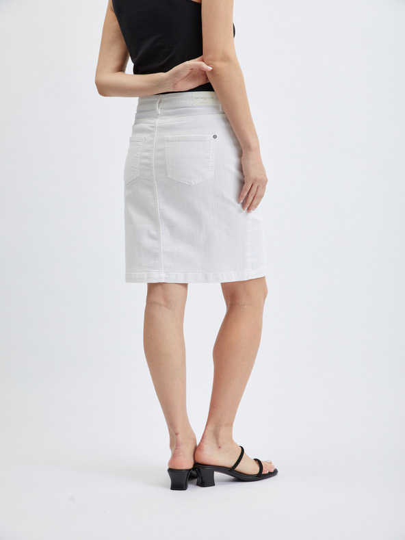 Orsay Bijela ženska suknja od trapera ORSAY