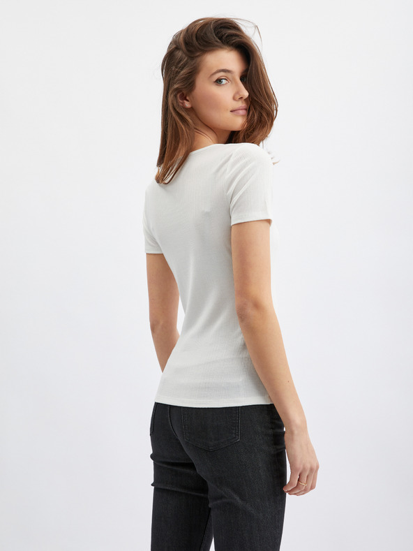 Orsay Bijela ženska majica s ukrasnim detaljem ORSAY