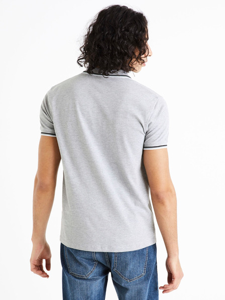 Celio Svijetlo siva muška polo majica Celio Decolrayeb