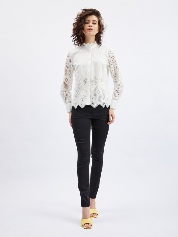 Orsay Bijela ženska bluza s ukrasnim detaljima ORSAY