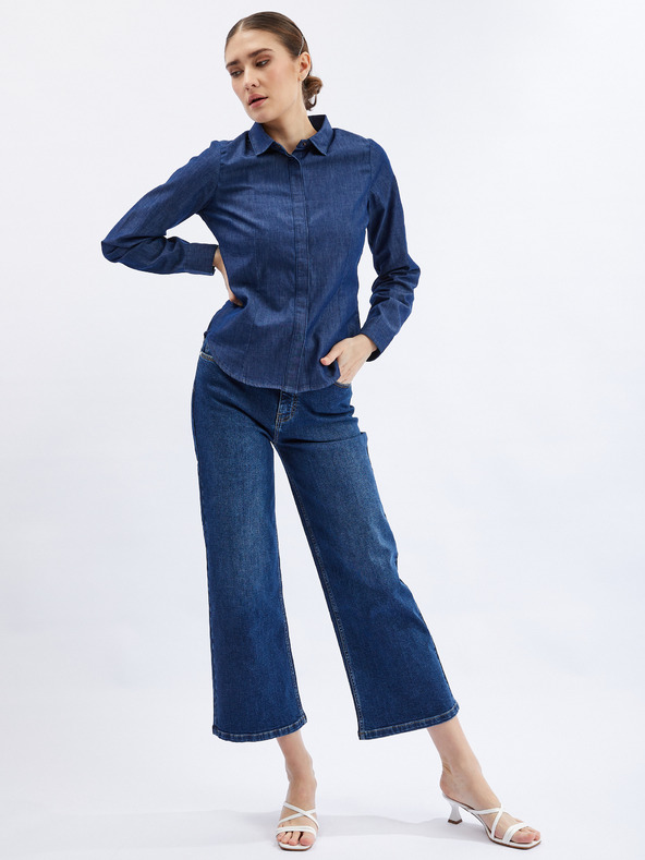 Orsay Tamnoplava ženska košulja od trapera ORSAY