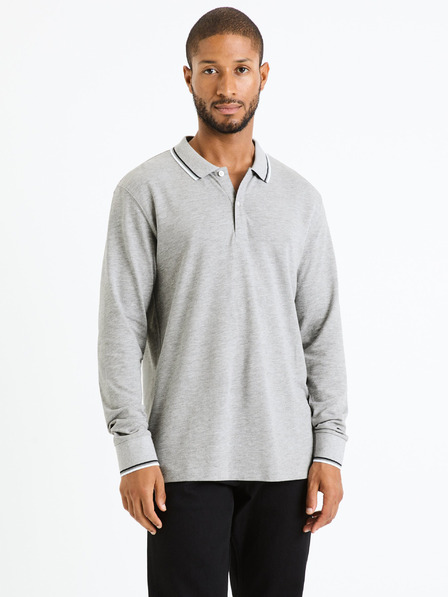 Celio Svijetlo siva muška polo majica Celio Decoml