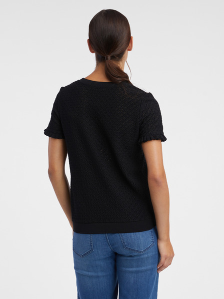 Orsay Crna ženska pletena majica s uzorkom ORSAY