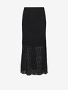 AWARE by VERO MODA Crna ženska čipkasta maxi suknja AWARE by VERO MODA Vania