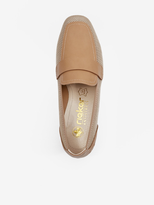 Rieker Svijetlo smeđe Rieker ženske mokasine