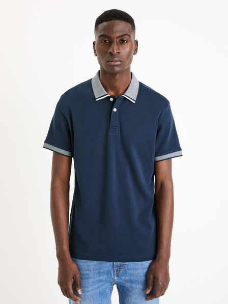 Celio Tamnoplava muška base polo majica Celio Gesort