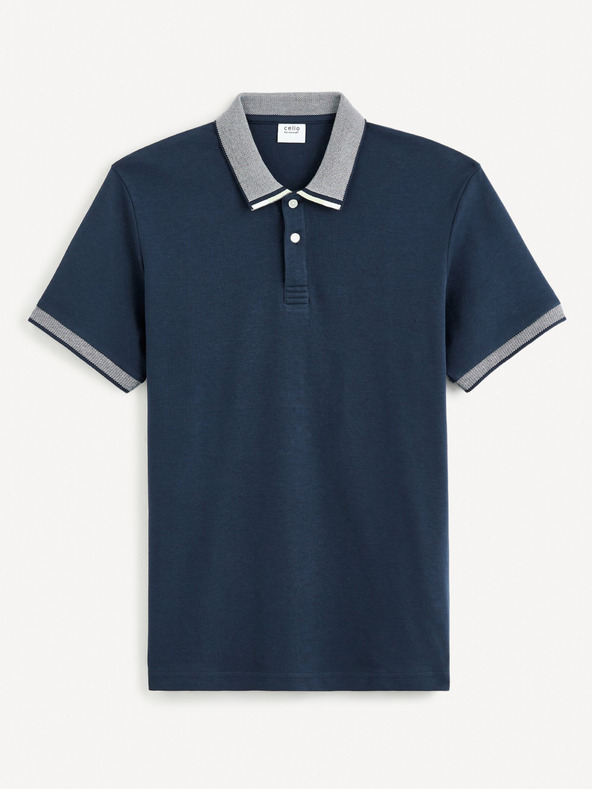 Celio Tamnoplava muška base polo majica Celio Gesort