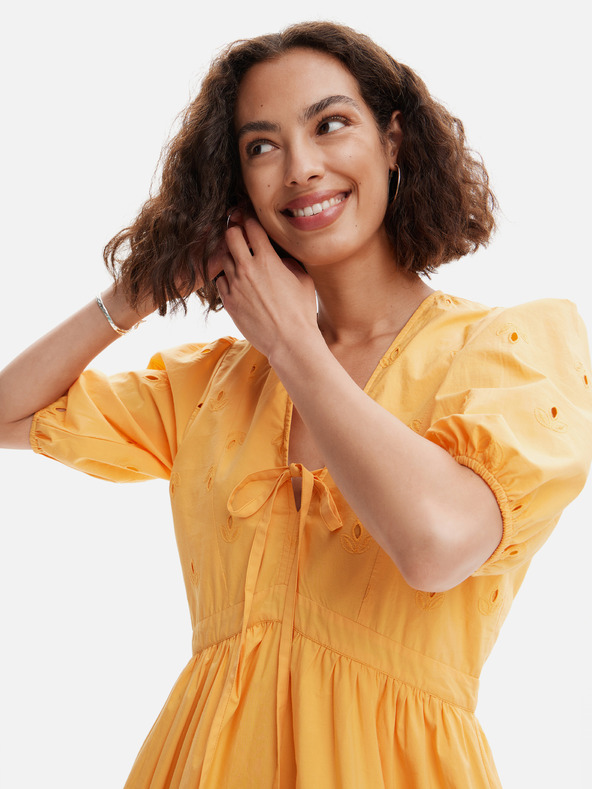 Desigual Desigual Lombard narančasta ženska mini haljina