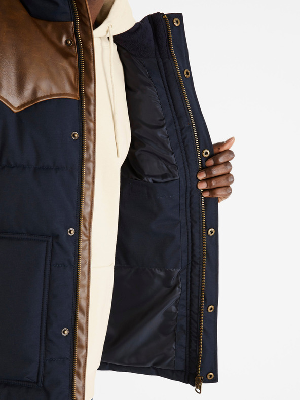 Celio Celio Dumountain muški smeđe-mornarski prošiveni prsluk