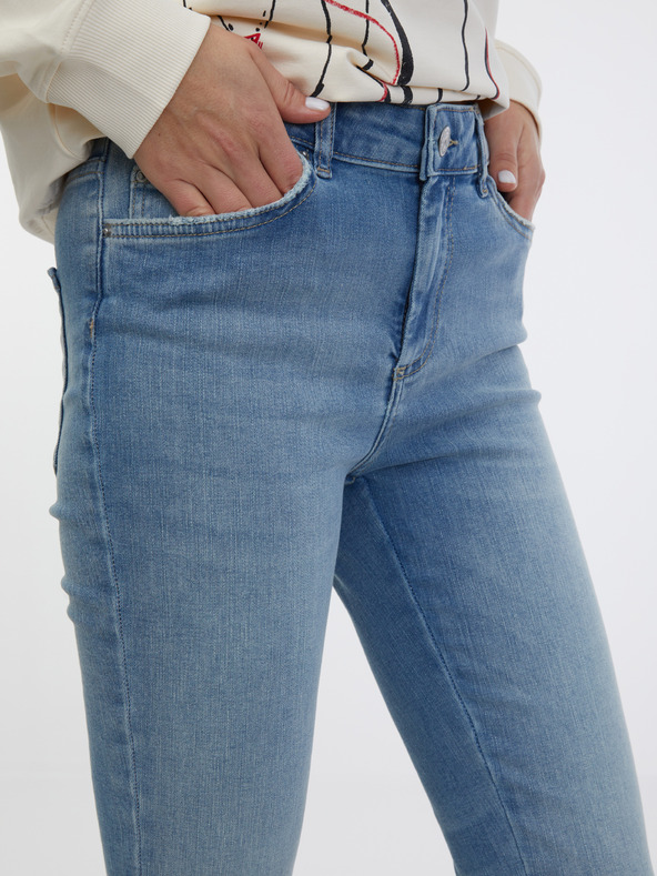 Pieces Svijetlo plave uske traperice Pieces Delly