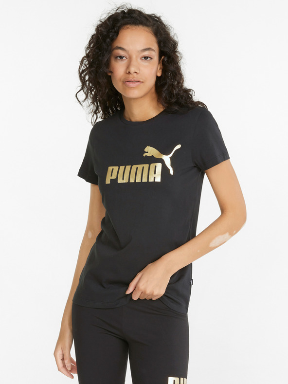 Puma Crna ženska majica s Puma printom