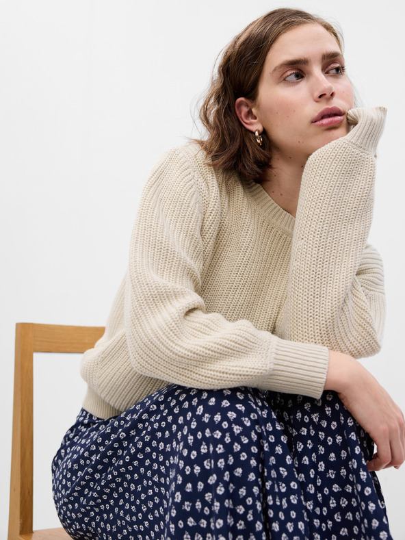 GAP Pleteni crop džemper GAP