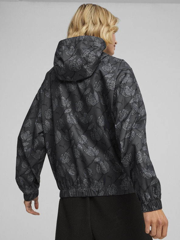 Puma Puma Blossom AOP vjetrovka Siva svijetla ženska jakna s uzorkom