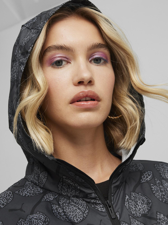 Puma Puma Blossom AOP vjetrovka Siva svijetla ženska jakna s uzorkom