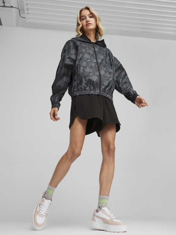 Puma Puma Blossom AOP vjetrovka Siva svijetla ženska jakna s uzorkom