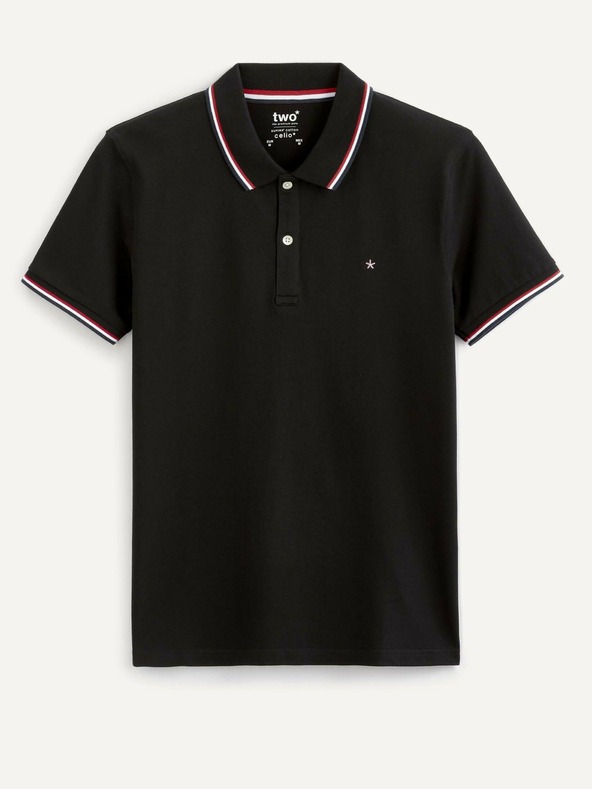 Celio Crna muška polo majica Celio Necetwo