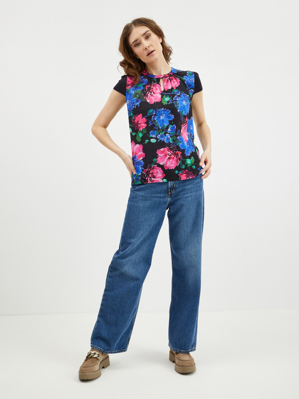 Orsay Ružičasto-crna ženska bluza cvjetnog uzorka ORSAY