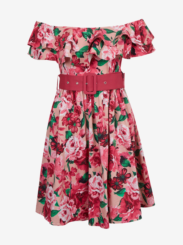 Orsay Tamnoružičasta ženska haljina cvjetnog uzorka ORSAY