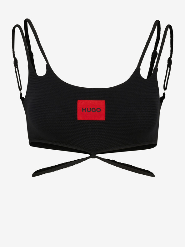 HUGO Crni ženski gornji dio kupaćeg kostima HUGO