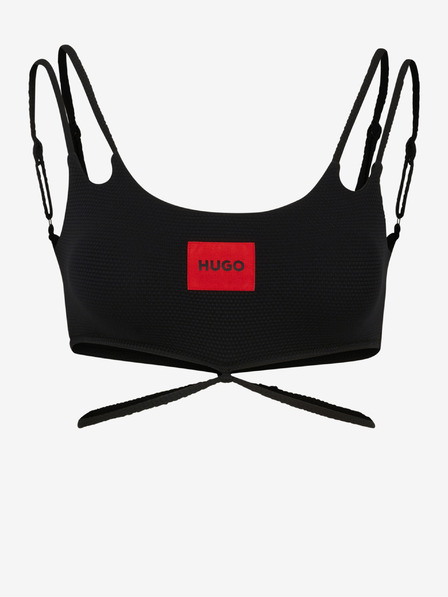 HUGO Crni ženski gornji dio kupaćeg kostima HUGO