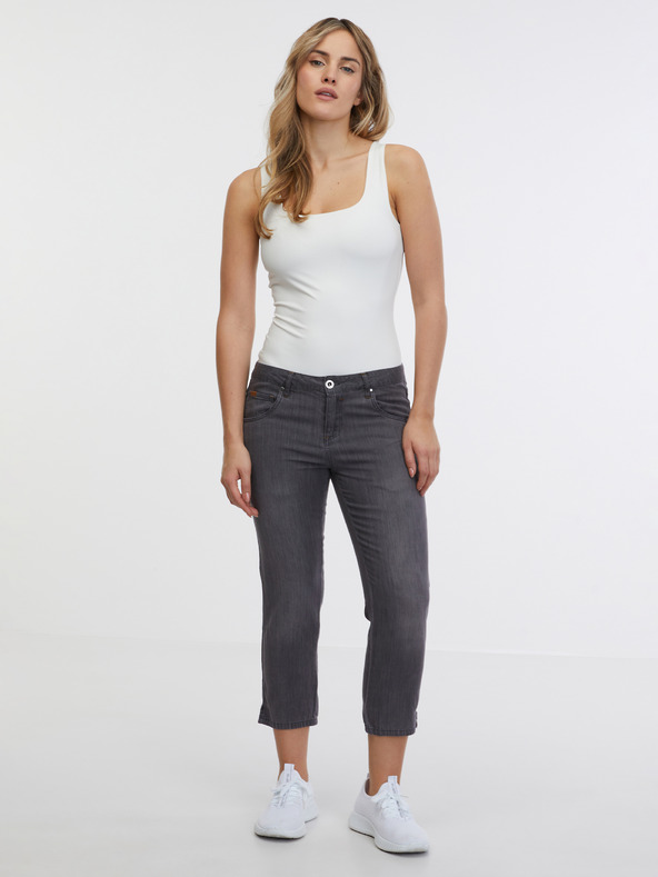 Sam 73 Sive ženske tričetvrt duge traperice ravnog kroja SAM 73 Antonella