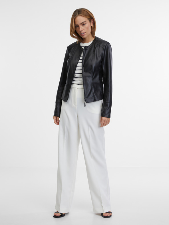 Orsay Crna ženska jakna od umjetne kože ORSAY