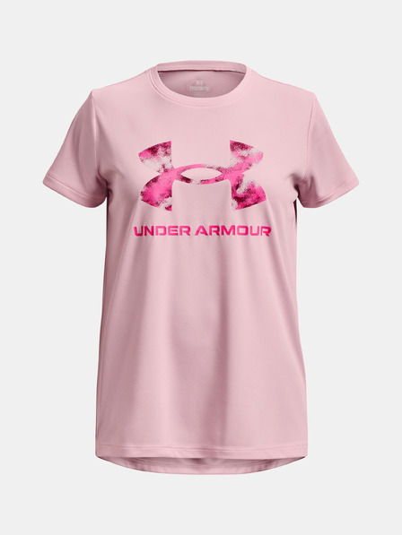 Under Armour Djevojčina majica Under Armour Tech Solid Print Fill BL SSC