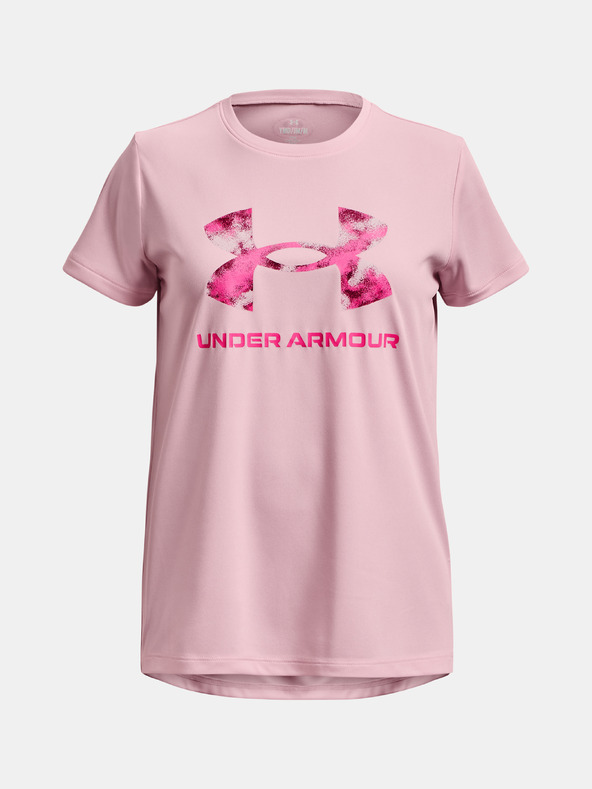 Under Armour Djevojčina majica Under Armour Tech Solid Print Fill BL SSC