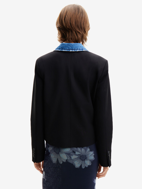 Desigual Crno-plava Desigual Wheeler ženska traper jakna