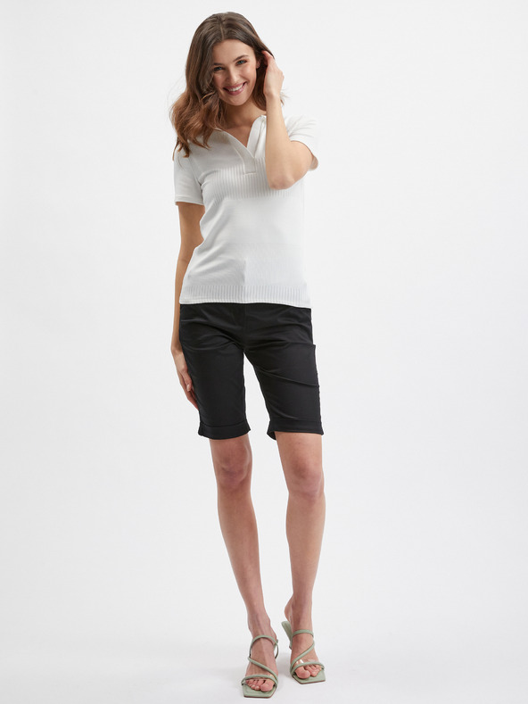 Orsay Bijela ženska pletena polo majica ORSAY