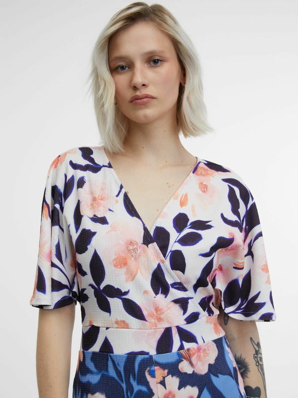 Orsay Tamnoplavi ženski cvjetni kombinezon ORSAY