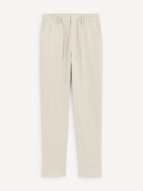 Celio Celio Gocarre krem ​​muške hlače