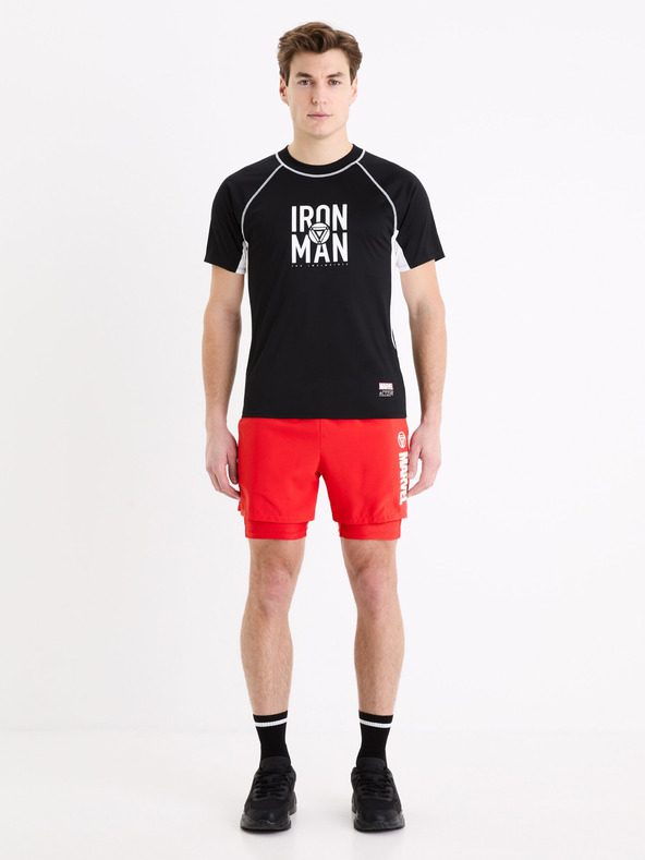 Celio Crvene sportske kratke hlače Celio Marvel - Iron Man