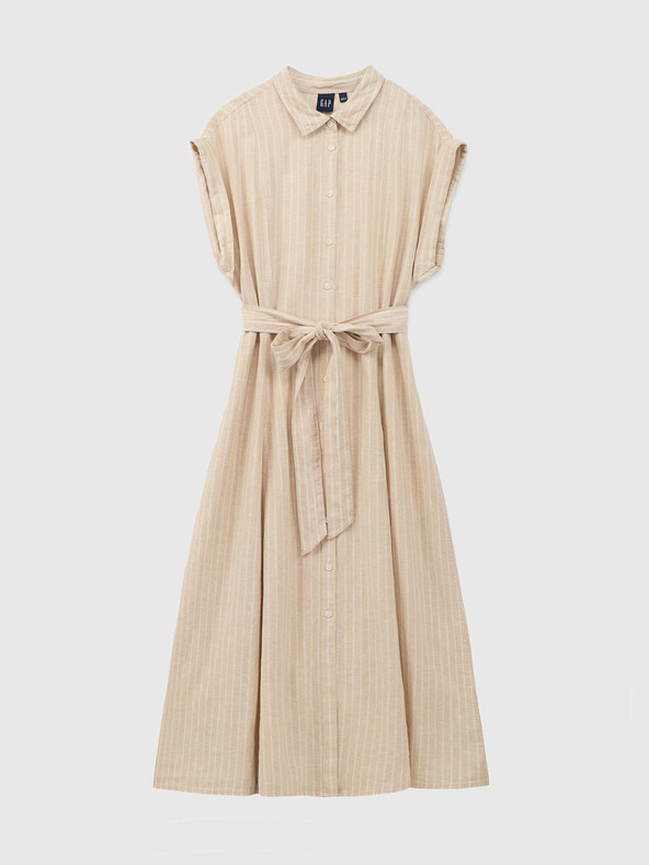 GAP Lanene košuljaste midi haljine GAP