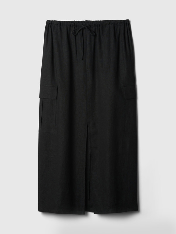 GAP Lanena midi suknja Utility GAP