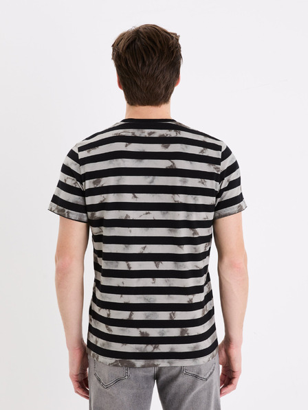 Celio Celio Geudi crna muška majica na pruge