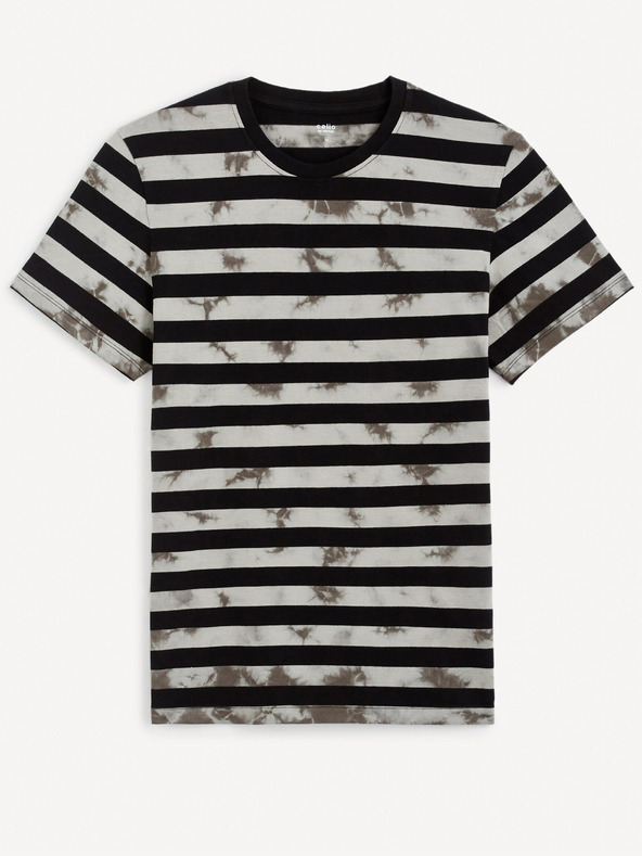 Celio Celio Geudi crna muška majica na pruge