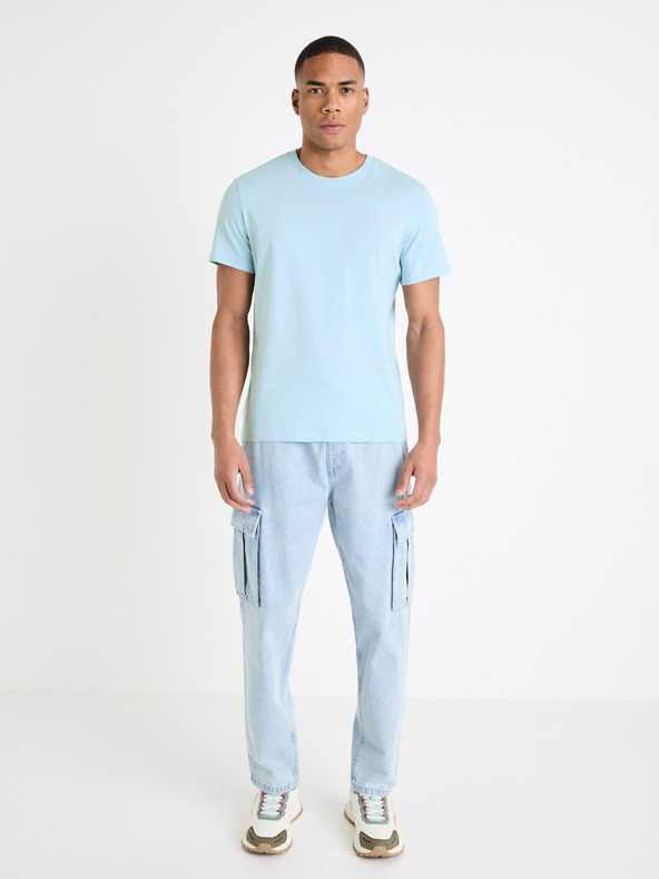 Celio Svijetloplava muška basic majica Celio Tebas