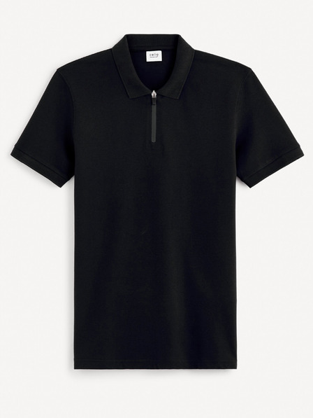 Celio Crna muška base polo majica Celio Gebenoit